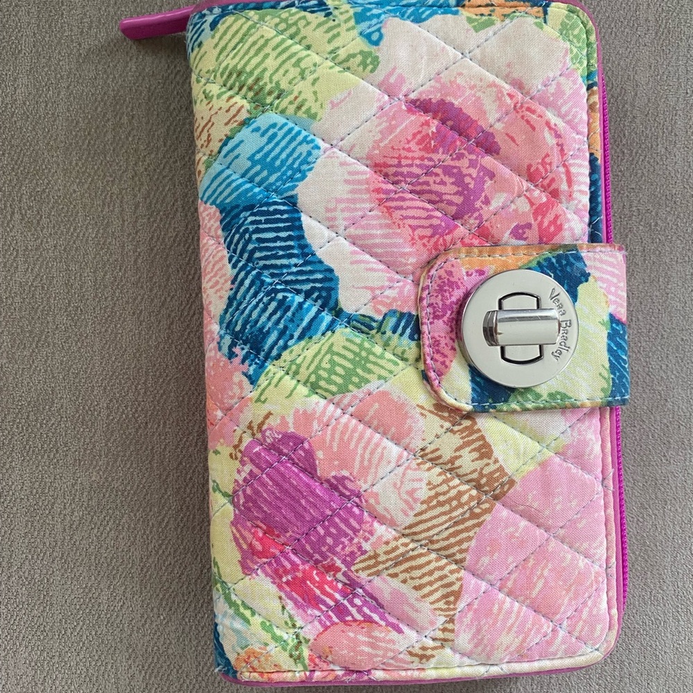 Vera Bradley turn lock wallet